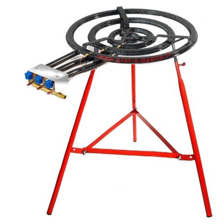 Réchaud Garcima surpuissant au gaz de ville 60cm avec thermocouple - 23.7kw