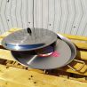 Plat à Paella 40cm en inox + couvercle inox pour 10 personnes 