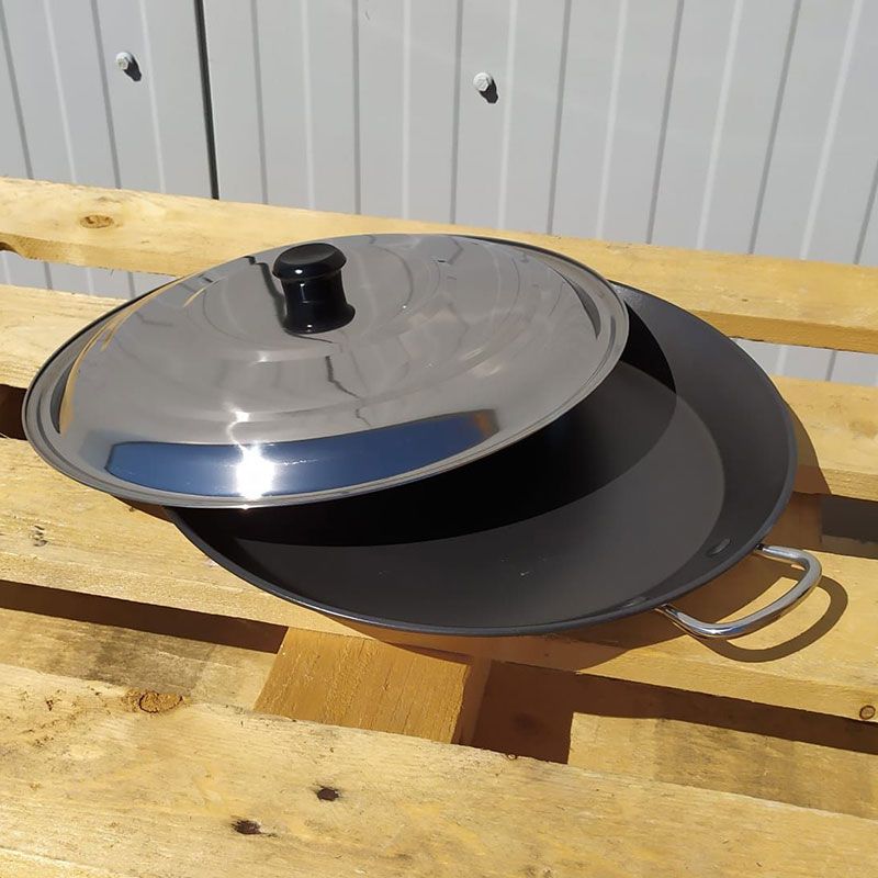 Casserole Plate TOMGAST 40 Cm – Inox 18/10, Induction, Fond Triple Couche