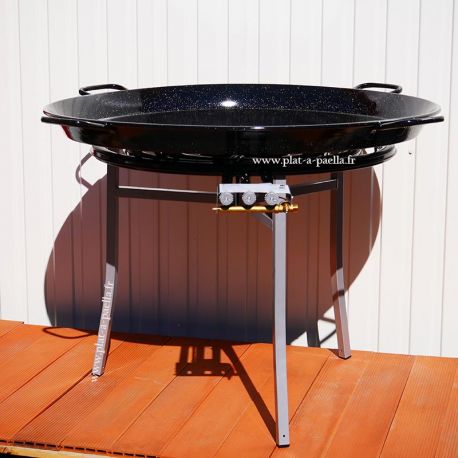 Kit à paella Pro pour 50 personnes - poêle émaillée 90cm