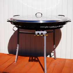 Kit à paella Pro pour 50 personnes - poêle émaillée 90cm