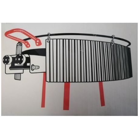 Pare flamme galvanisé pour réchaud. Plat Ø 50cm à 70cm