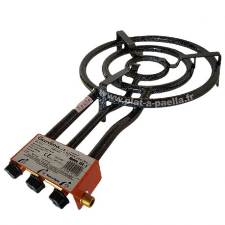 D550-3 - Réchaud Gaz de ville Garcima 55cm 3 rampes - 22.4 Kw