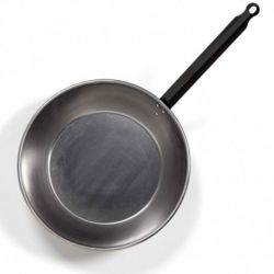 Poêle professionnelle induction en acier poli 36cm - Pata Negra