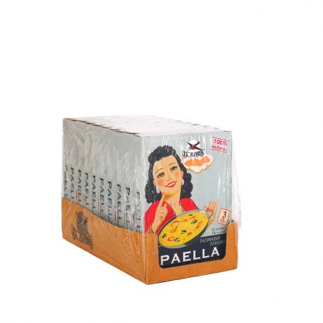  Lot de 10 boites épices naturelles pour Paella (3 sachets) AVEC DU SAFRAN