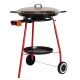 Kit à paella sur roues - poêle émaillée avec couvercle inox 12 personnes