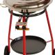 Kit à paella sur roues - poêle inox avec couvercle inox 12 personnes