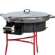 Kit à paella PRO - BBQ60 pour 40 personnes - Plat acier avec couvercle inox