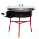 Kit à paella - BBQ70 pour 40 personnes - Plat acier avec couvercle inox