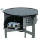Kit plancha en fonte émaillée - bbq45 inox - pour 20 personnes
