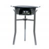 Kit plancha en fonte émaillée - bbq45 inox - pour 20 personnes