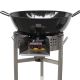 Kit Poêle creuse - BBQ45 inox - 50 personnes - Plat creux émaillé 60cm - Couvercle