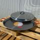 Plat à Paella acier 20cm avec couvercle Inox - Garcima