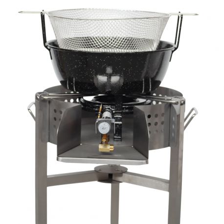 Kit friteuse pro à gaz bbq40- 11 litres - 40 cm