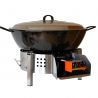 Kit Poêle creuse - BBQ40 pour 50 personnes - Plat creux émaillé 60cm - Couvercle