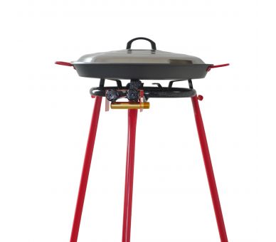 Kit à paella pour 10 personnes - Poêle anti adhésive et couvercle inox