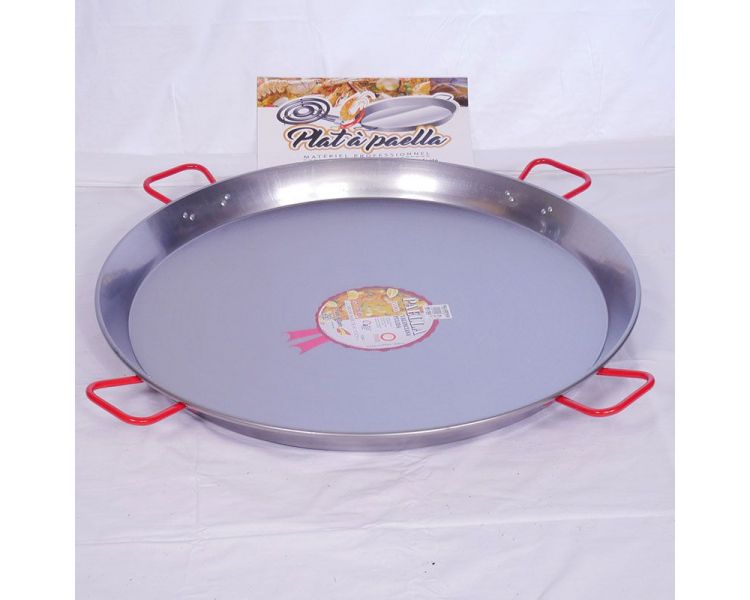Plat à Paella acier 85cm Garcima pour 45 personnes