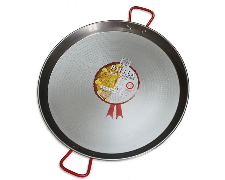 Plat à Paella acier 75cm Garcima pour 35 personnes