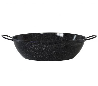 Poêle creuse émaillée 60cm Garcima - 28.75 litres avec couvercle INOX