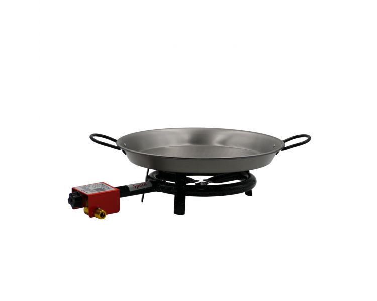 Kit à paella pour 14 personnes - Poêle acier 50 cm - Couvercle inox 