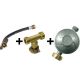 kit de couplage 2 bouteilles de gaz, lyre + T + détendeur butane